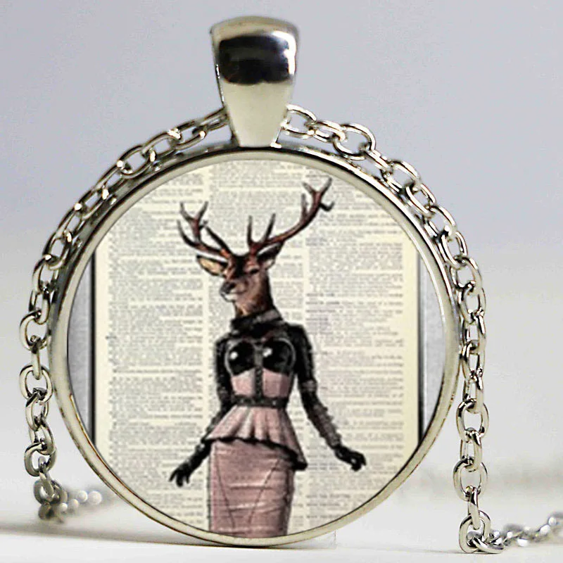 Новый круглый стеклянный кабошон 25 мм художественный кулон динозавр жираф