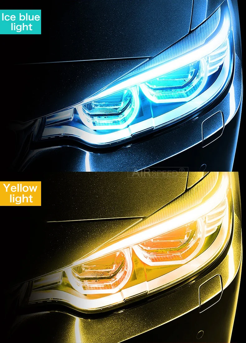 СВЕТОДИОДНЫЙ DRL фары полосы дневные ходовые огни указатель поворота лампа для Ford Focus 2 3 MK2 Mustang Ranger, Fusion Fiesta аксессуары