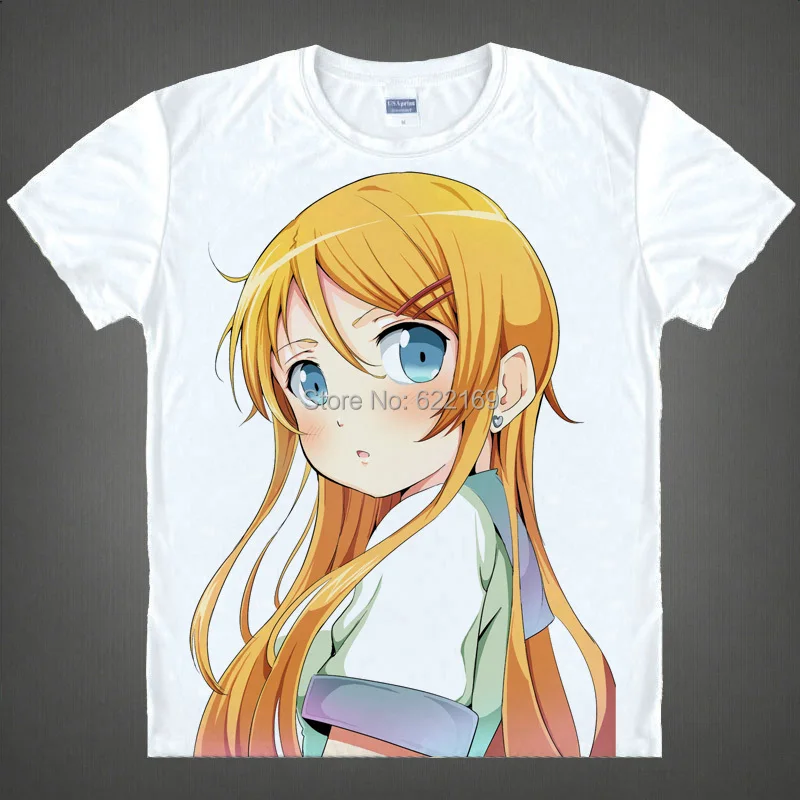 Футболка Oreimo с изображением милой маленькой сестры и черного кота костюмы для