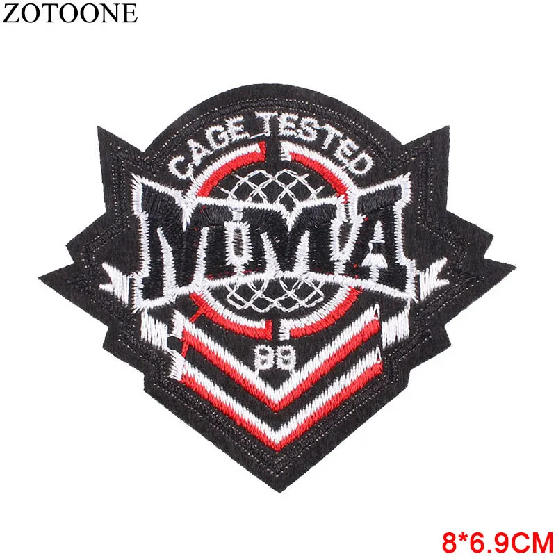 ZOTOONE 1 шт. индийский Череп Панк военные нашивки вышитые железные нашивки для одежды DIY Одежда Наклейки с блестками аппликации C - Цвет: 030904