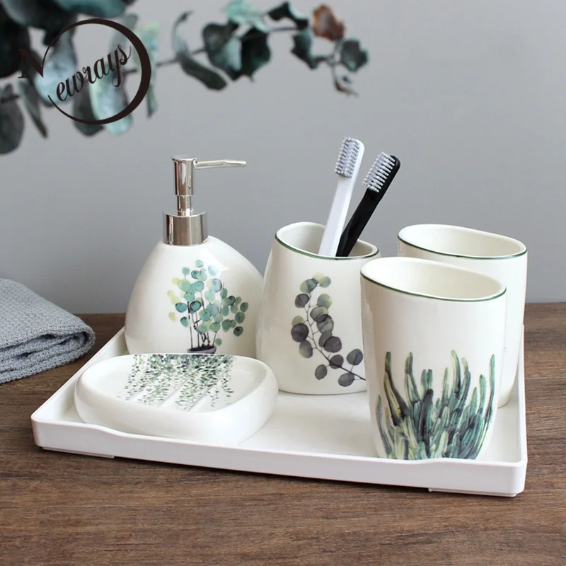 Нордические керамические аксессуары для ванной комнаты кухонный дозатор мыла