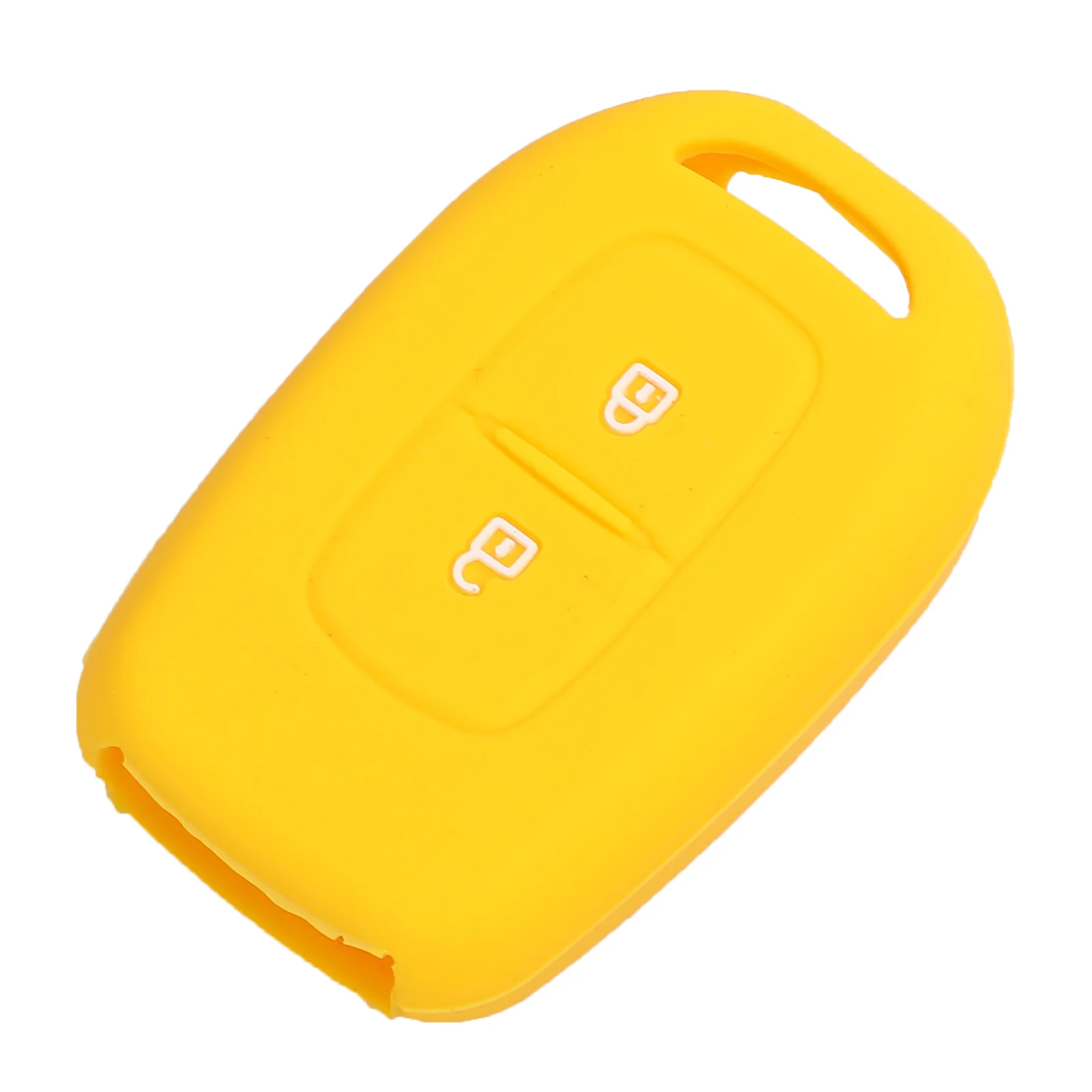 Jingyuqin 2 кнопки силиконовый чехол для ключей для Renault Scenic Master Megane Duster Logan Clio Captur Laguna Fluence чехол дистанционного брелока - Название цвета: Цвет: желтый