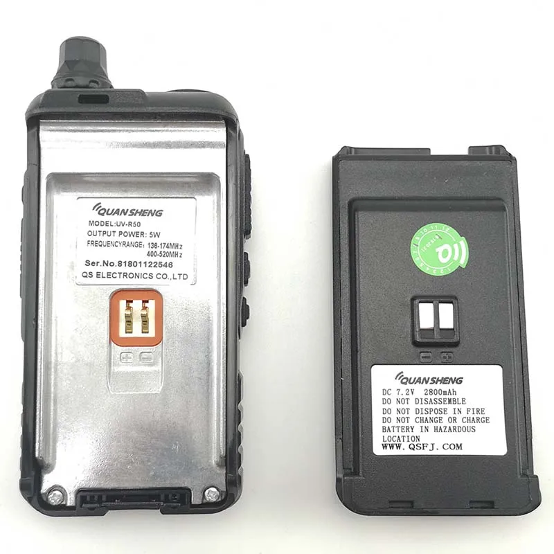 Портативная рация Quansheng UV R50 Talkie UHF VHF Двухдиапазонная 5 Вт двухсторонняя