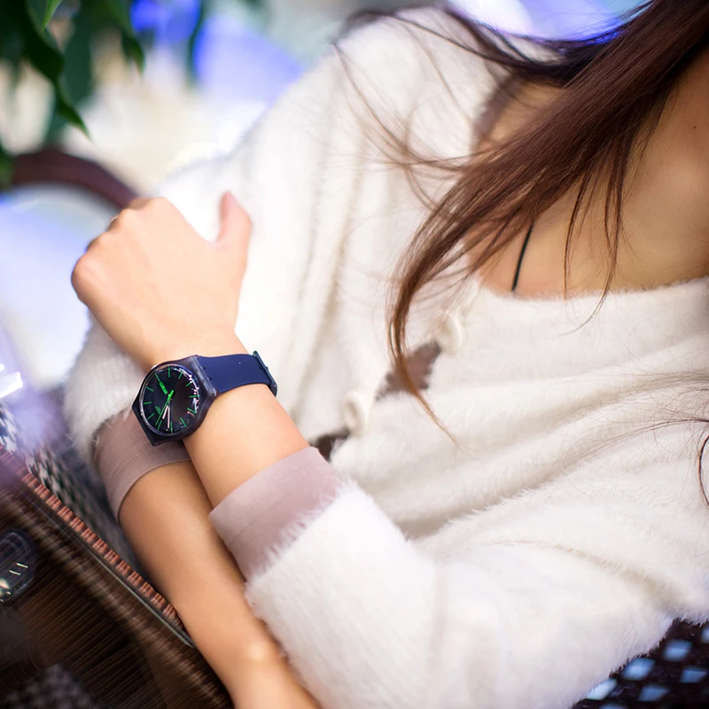 Swatch оригинальные яркие кварцевые часы SUON700|Кварцевые мужские часы| |