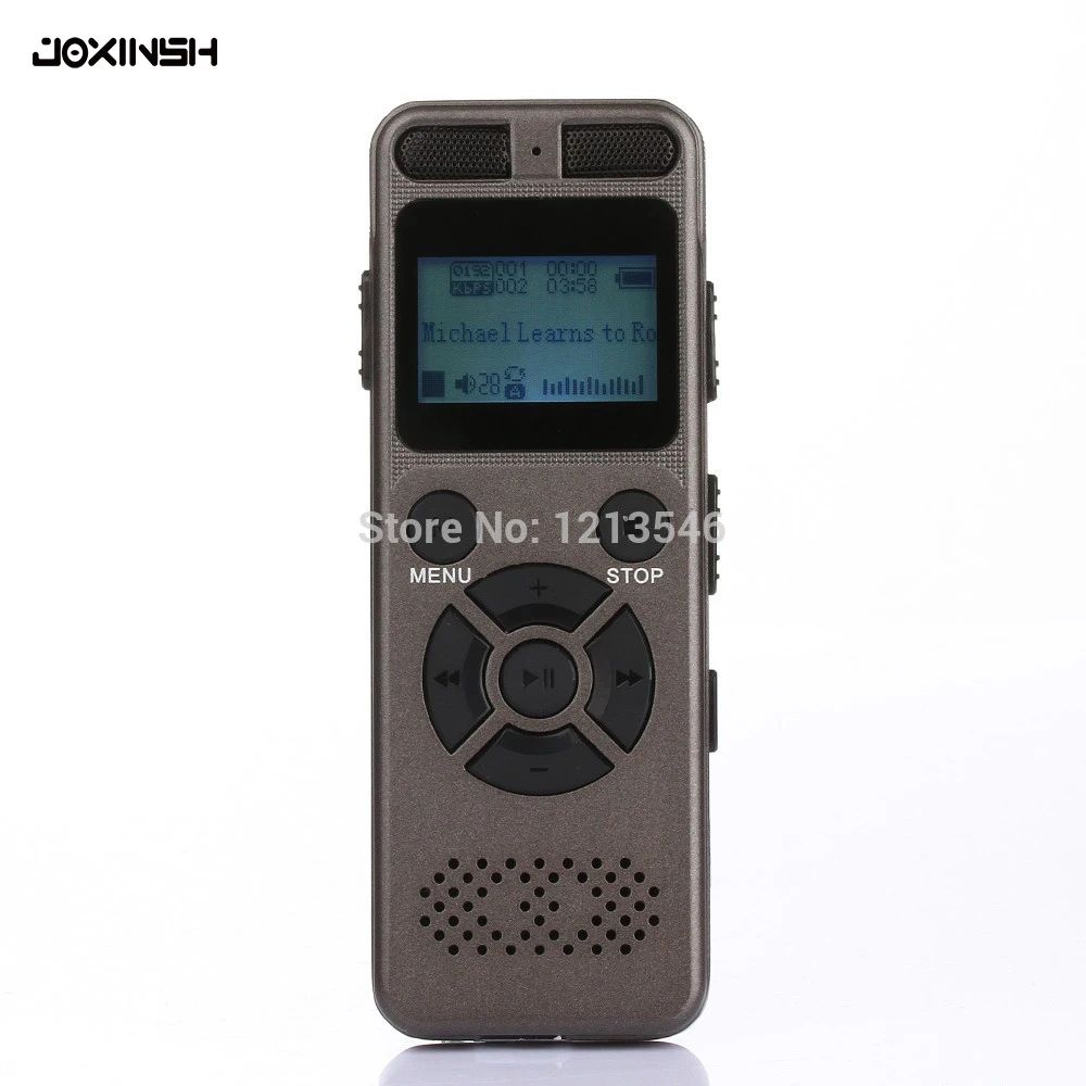 

Gray Secret Digital Audio Voice Recorder 8GB Professional Portable Recorder MP3 For Business Support Up to 64G TF Card