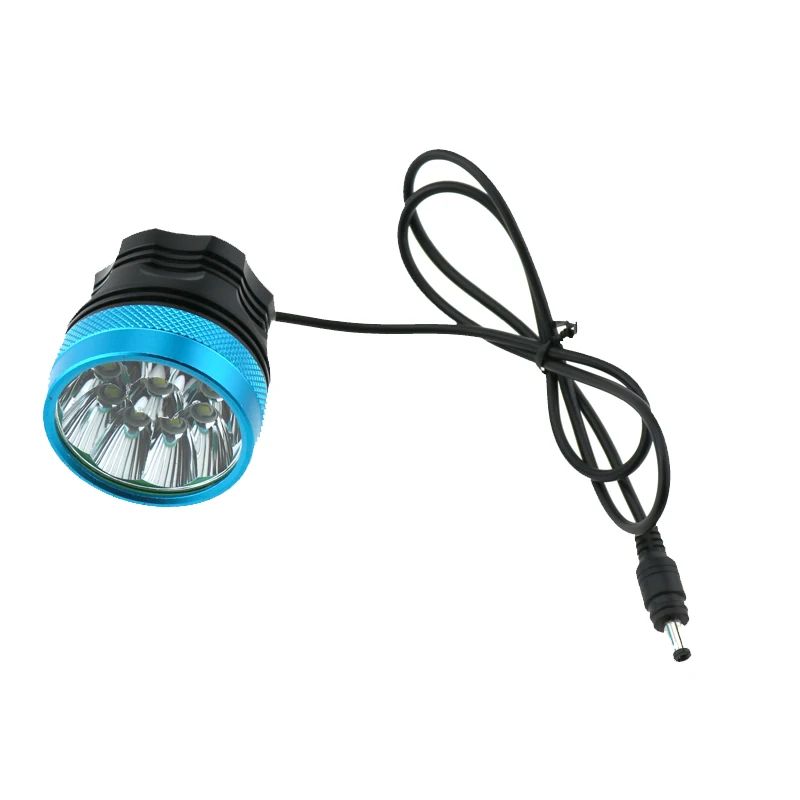 Водонепроницаемый Велоспорт велосипедный фонарь фонарик 10xcree XM-T6 светодиодный велосипедная фара, фары+ 8,4 V 18650 Батарея упаковке с открытыми порами+ Зарядное устройство