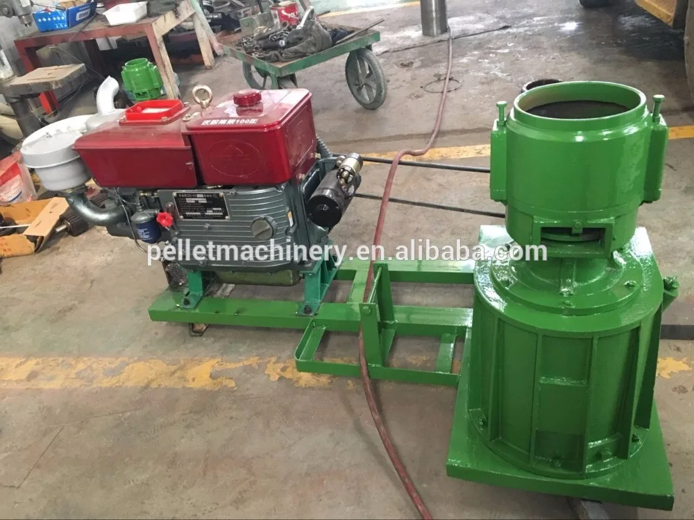Домашняя машина для Прессования Древесных Гранул с дизельным двигателем |