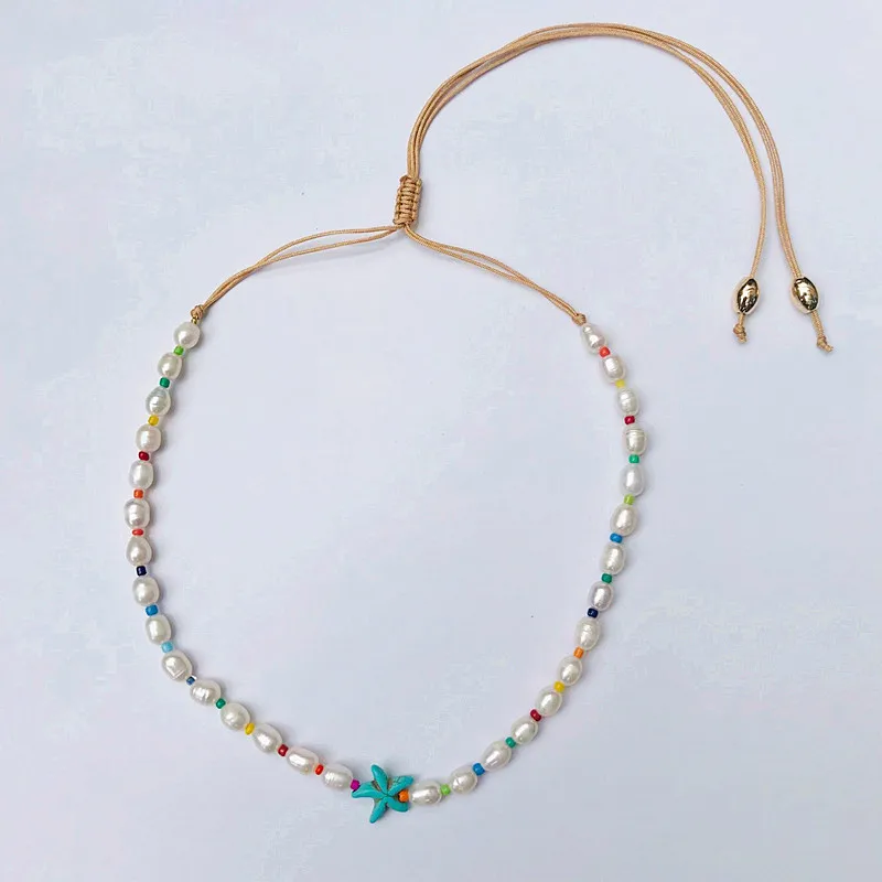 6 Boho Puka, натуральный Каури, ожерелье в виде ракушки, для женщин, массивные жемчужные барочные ювелирные изделия, колье-чокер, ювелирные изделия - Окраска металла: 6