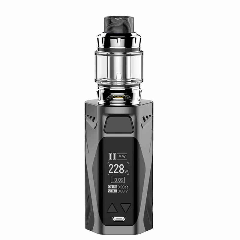 E-cigs Rincoe Manto X Mesh 228 Вт комплект маленький двойной 18650 с 6 мл Metis Mix распылитель сетки