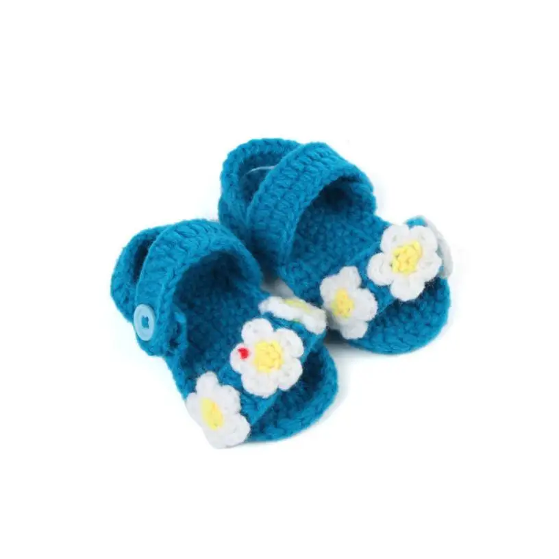 2018 вязаные для маленьких девочек кроватки ручной работы вязаный носок обувь