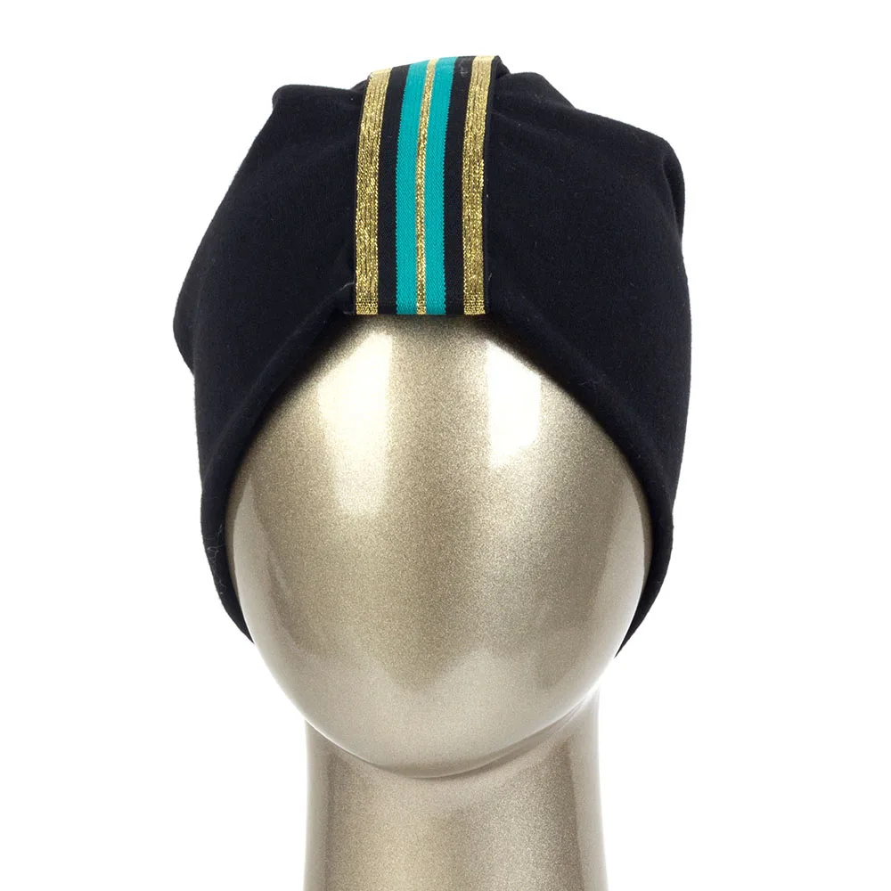 Geebro женские мягкие шапки из хлопка с золотой и серебряной лентой унисекс