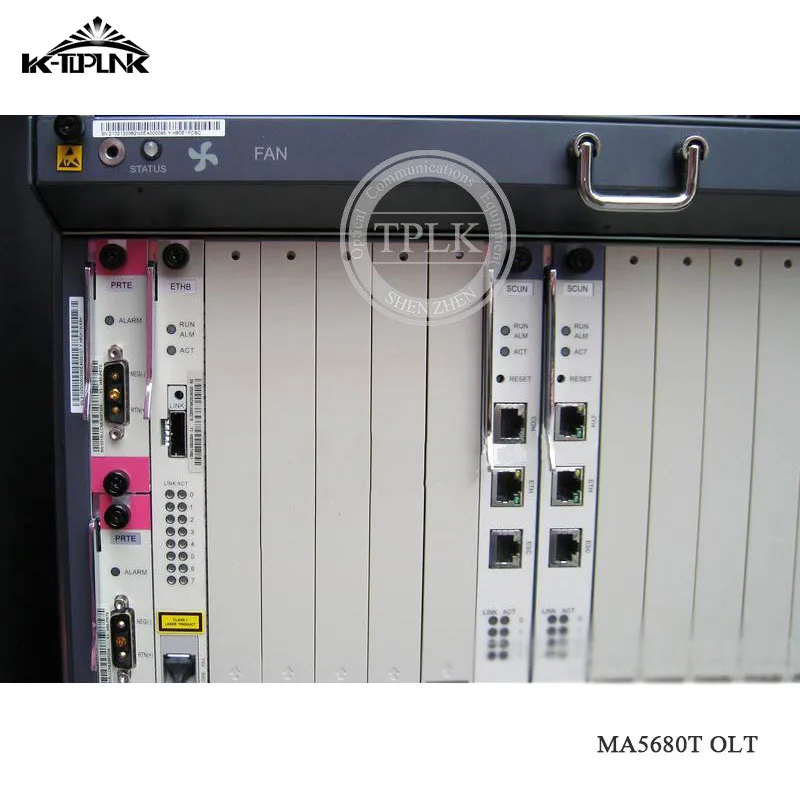 Оригинальный 100% Новый 19 дюймов Хуа Вэй GPON MA5680T OLT с 2 * SCUN gicf PRTE 2*10G X2CS 1 шт. 8 или 16