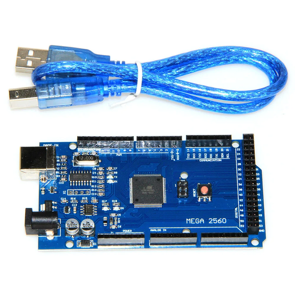 1 шт. МЕГА 2560 R3 ATmega2560 16AU CH340G макетная плата с USB Cabl для arduino DIY Starter KIT MEGA2560 REV3|board