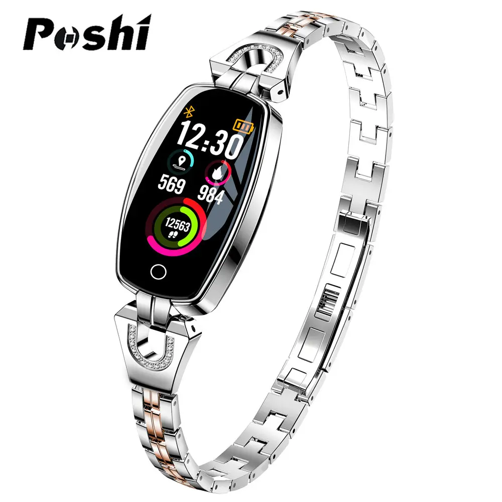 

Smart Watch Women Bluetooth Sport Watch Stainless Steel Luxury Pedometer Heart Rate Blood Pressure Watch Women New reloj relogio