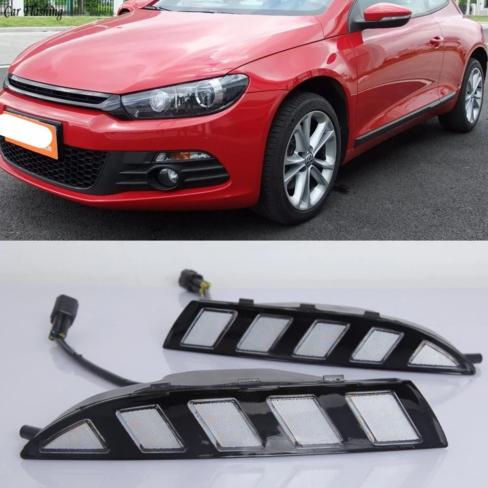Автомобильная проблесковая 2 шт. для Volkswagen Scirocco 2011 2012 2013 2014 2015 дальнего света