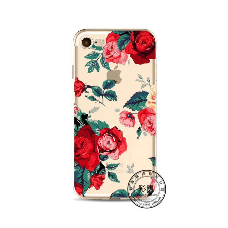 EXTREE Painted Phone Soft Shell Transparent TPU Protective Cover Case for IPhoneX/8/8plus/7/7plus/6s/6splus/5s/5c/5/4s/4 |