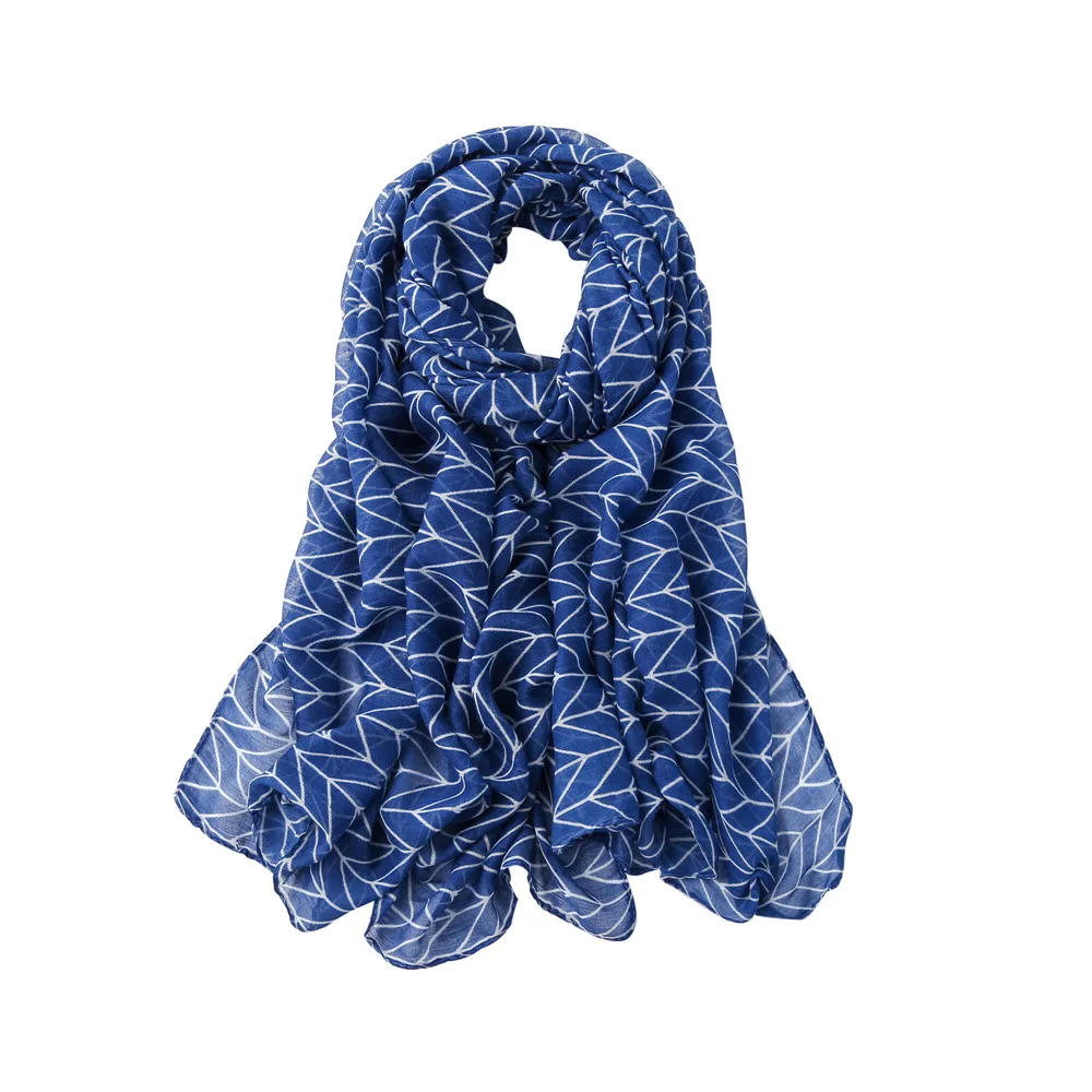 Модный женский шарф из вискозы с шевронным шалью Женский мягкий принтом пашмины