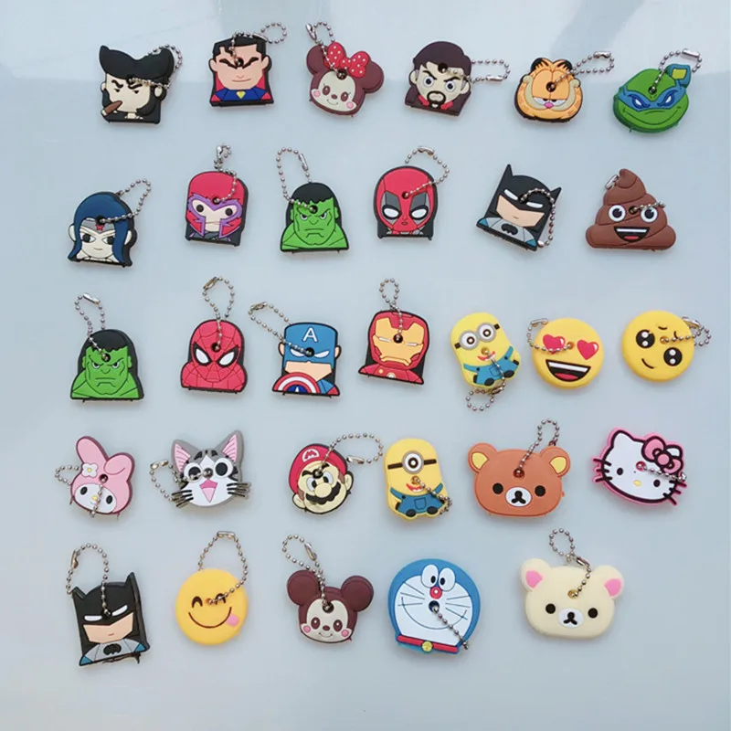 Милый креативный держатель для ключей мягкий брелок из ПВХ орнамент подвеска