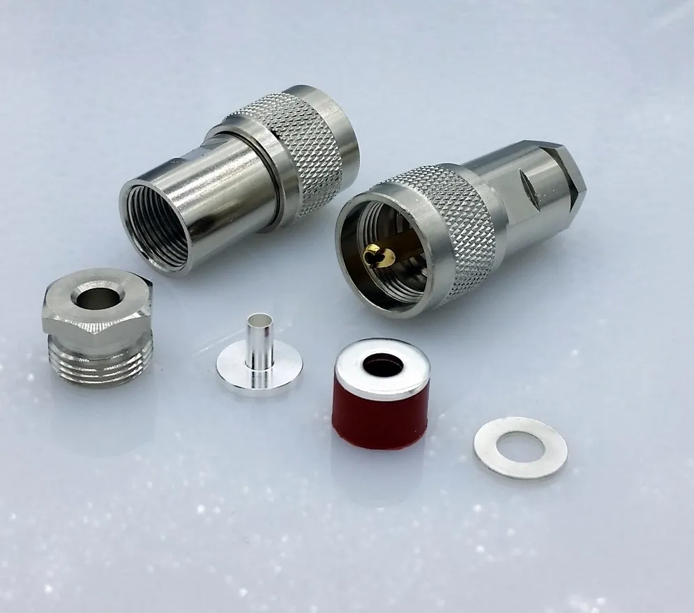 SL16 50-3 м тип/UHF Тип Мужской Разъем RF коаксиальный разъем для RG58 RG142 LMR195 RG400 коаксиальный кабель N Тип RF разъем 1 шт