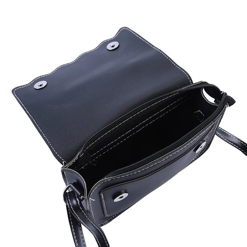 2019 новая волнистая женская кожаная маленькая квадратная сумка через плечо