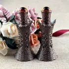 1 шт. 12 мл старинный металлический стеклянный флакон Арабский стиль Бутылочки для эфирных масел со стеклянной капельницей Средневосточный флакон для парфюма