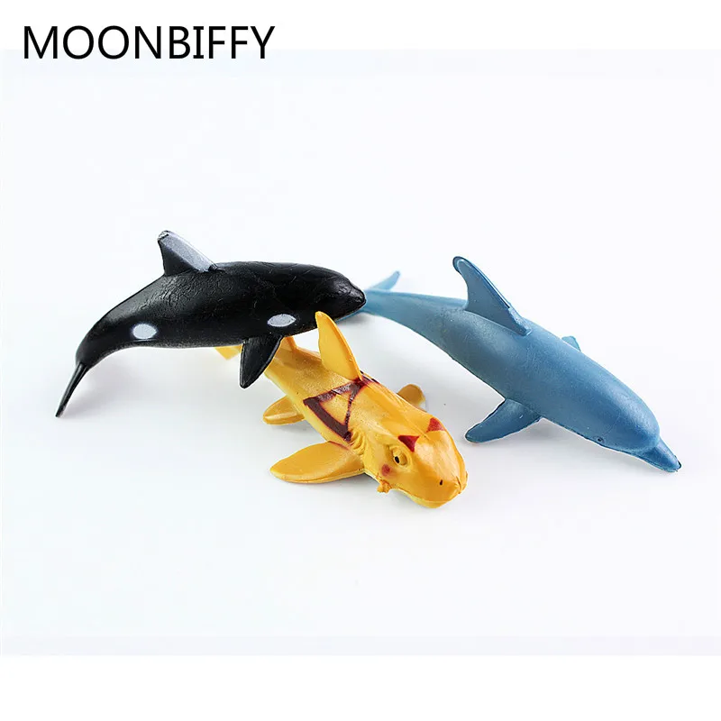 Мини 24 шт./компл. пластиковая морская модель животного игрушечная фигурка