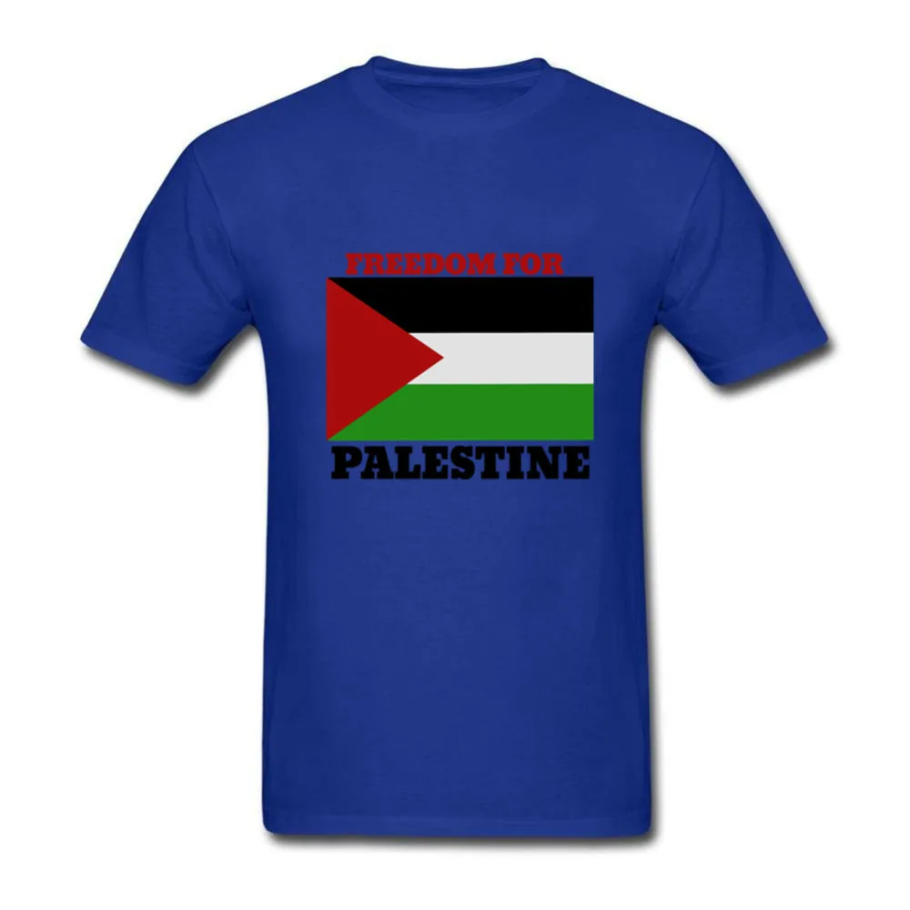 Свободу для палестинский флаг футболка мужчин команда 100% хлопок футболки