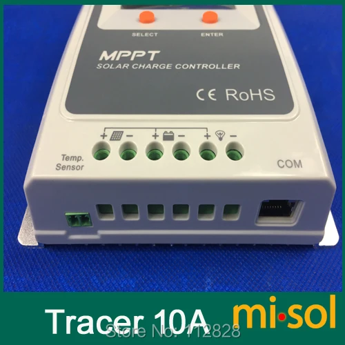 Контроллер солнечной батареи Misol Tracer MPPT 10 А с дистанционным измерителем 12/24 в