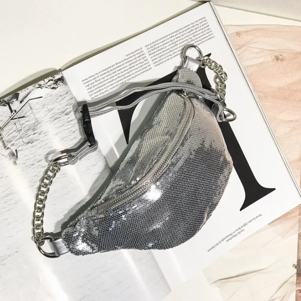 2018 новый стиль модная Большая вместительная поясная сумка с лазерным поясом