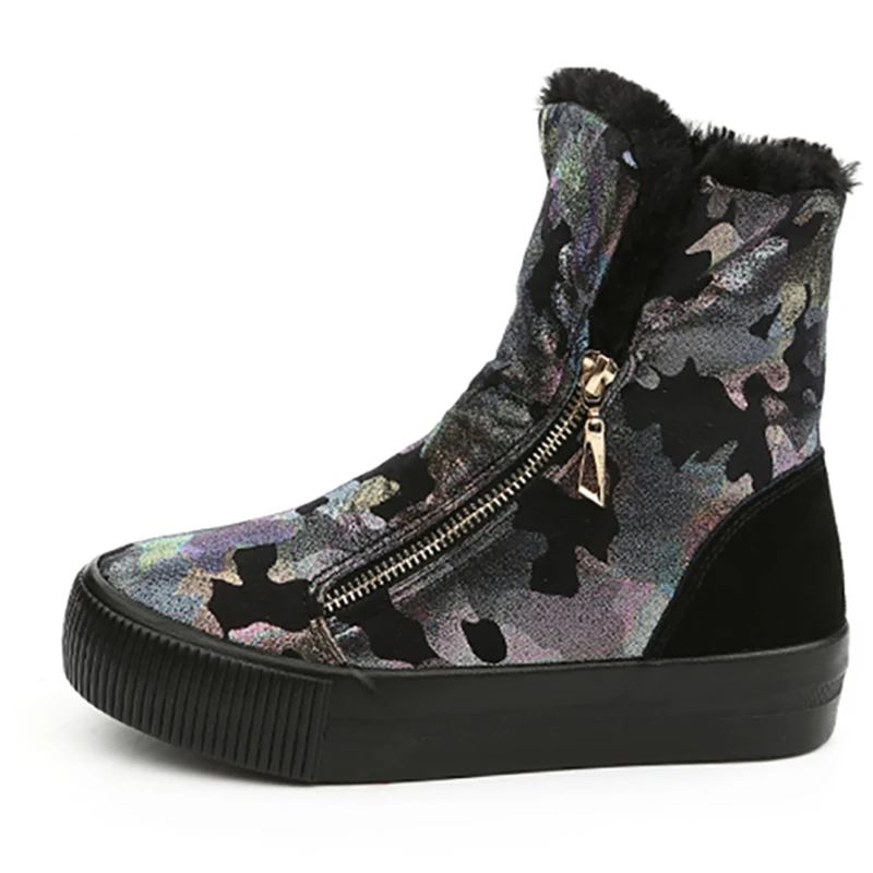 Новинка красивые женские зимние ботинки повседневная женская обувь на плоской