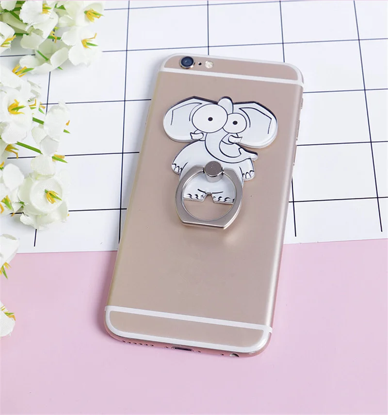 Новое поступление универсальное металлическое кольцо на палец милый держатель