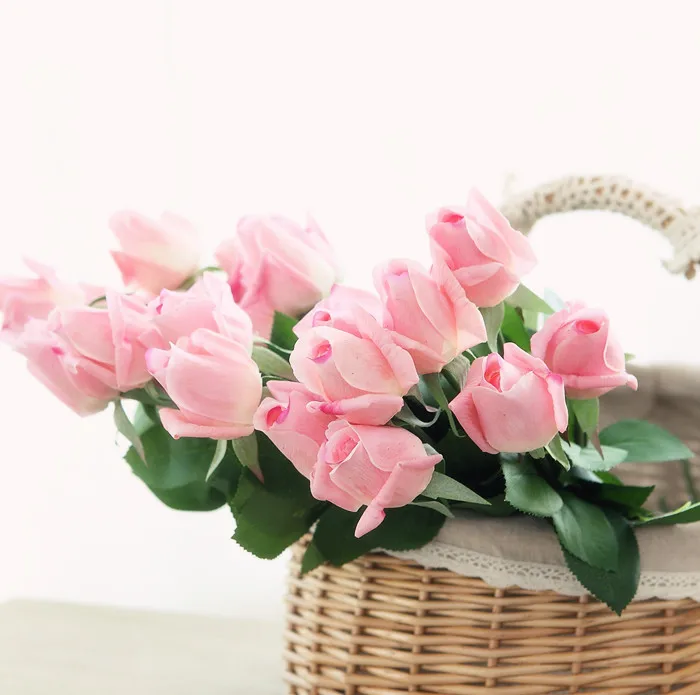 Искусственные розы mylb 11 шт./лот разноцветные на ощупь для украшения дома свадьбы