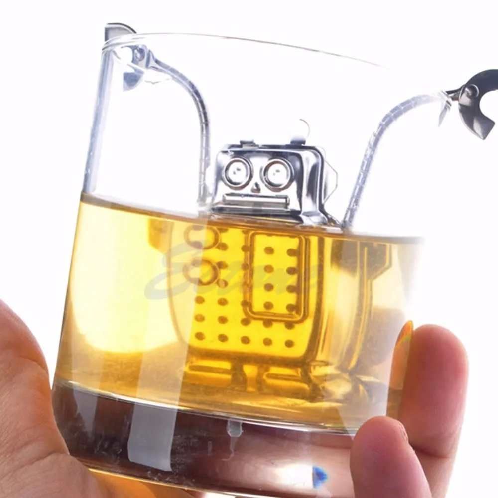 1 шт. робот подвесной чайный листовой диффузор Infuser Нержавеющее ситечко травяной