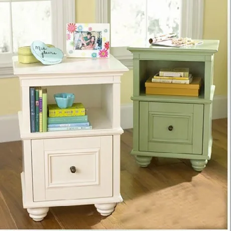 Тумбочки мебель для спальни домашняя тумбочки из массива дерева с одним ящиком