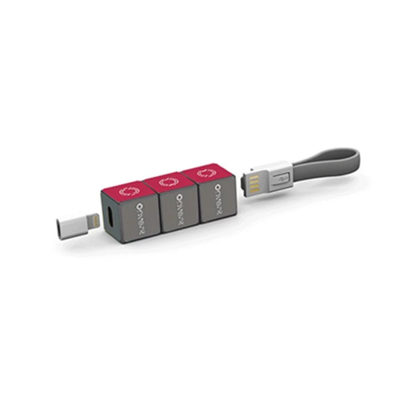 Чудо-брелок Cube Micro USB кабель адаптер для iPhone iPad Android type C адаптер брелок 3 в 1 портативная линия зарядки данных