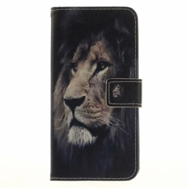 Флип Чехлы из искусственной кожи для Nokia 8 Etui Fundas крутой узор Тигр Лев Сова Кошелек