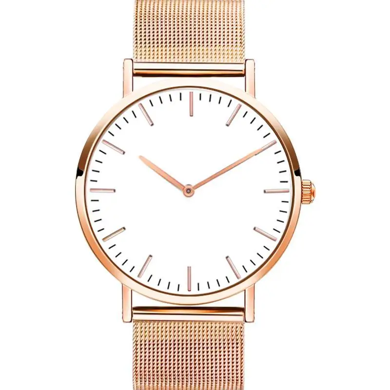 A Rose Gold 2 Женские черные часы модные reloj mujer с сетчатым ремешком кварцевые часы из нержавеющей стали relogio feminino повседневные часы под платье - Цвет: A Rose Gold 2