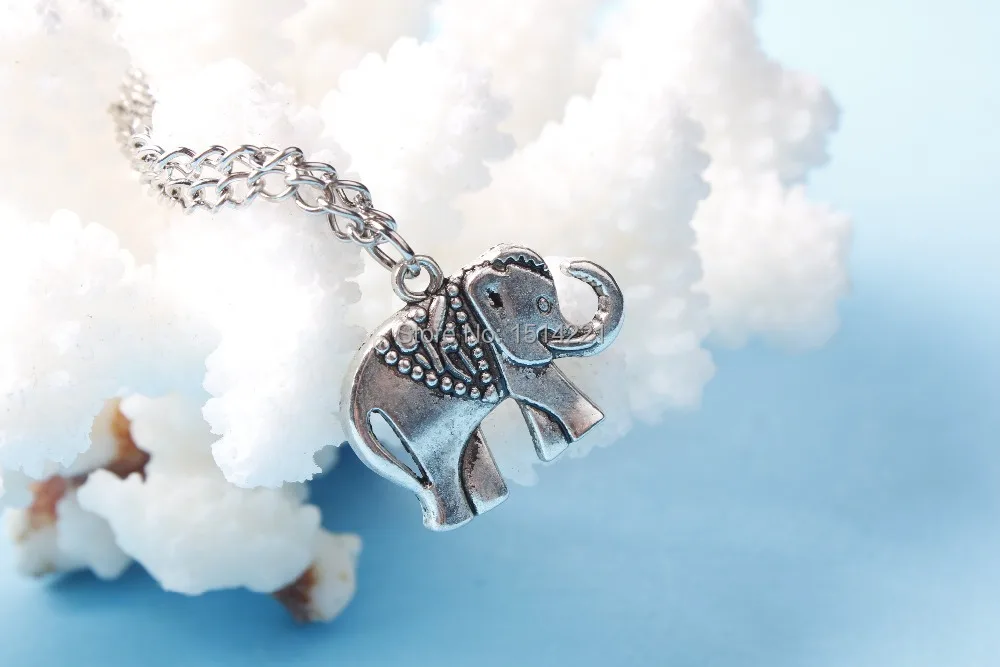 the silver elephant charm necklace Antique personalized jewelry steampunk Unique gift vintage | Украшения и аксессуары