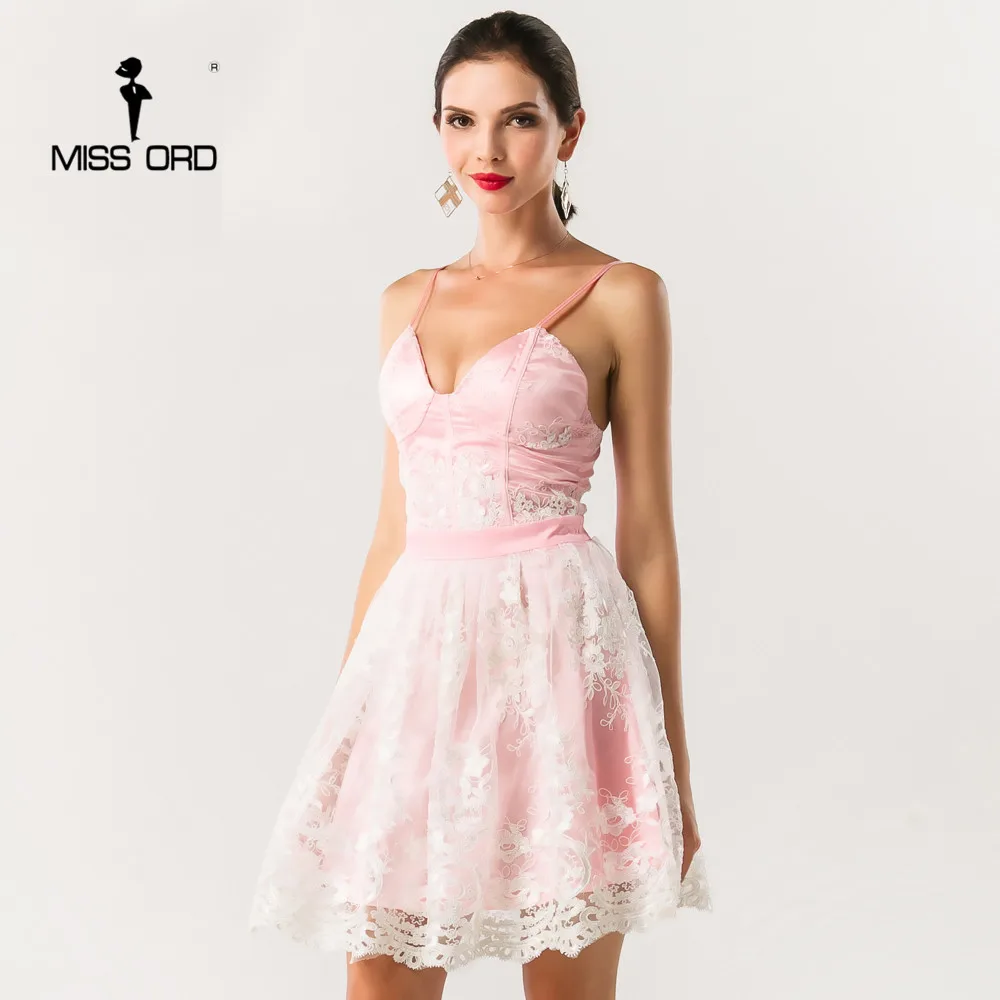 Платье Missord с треугольным вырезом кружевное без рукавов FT4367 2020|halter dress|dresses free