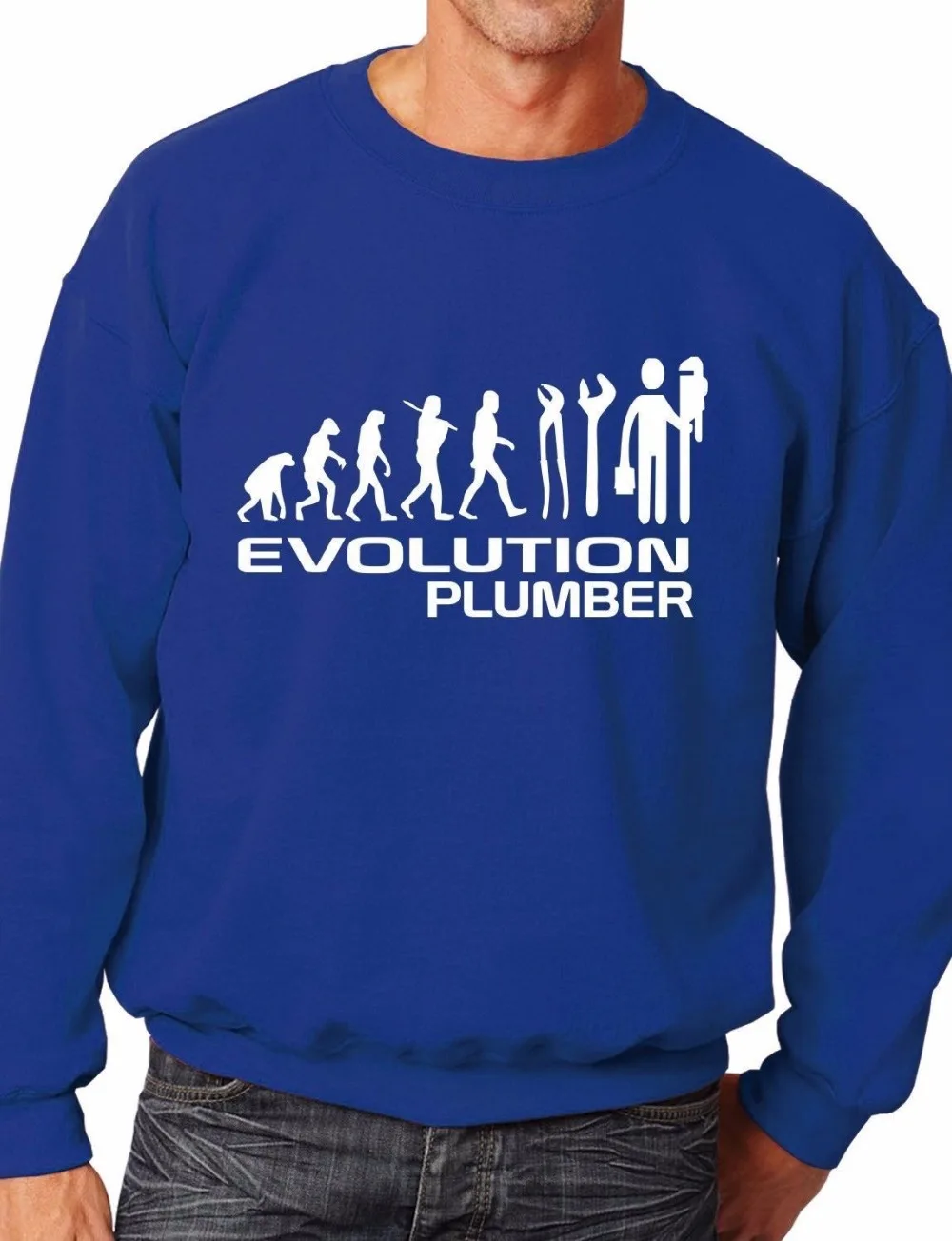 

Evolution Of Plumber Funny Sweatshirt/Jumper Unisex Birthday Gift More Size and Color-E187