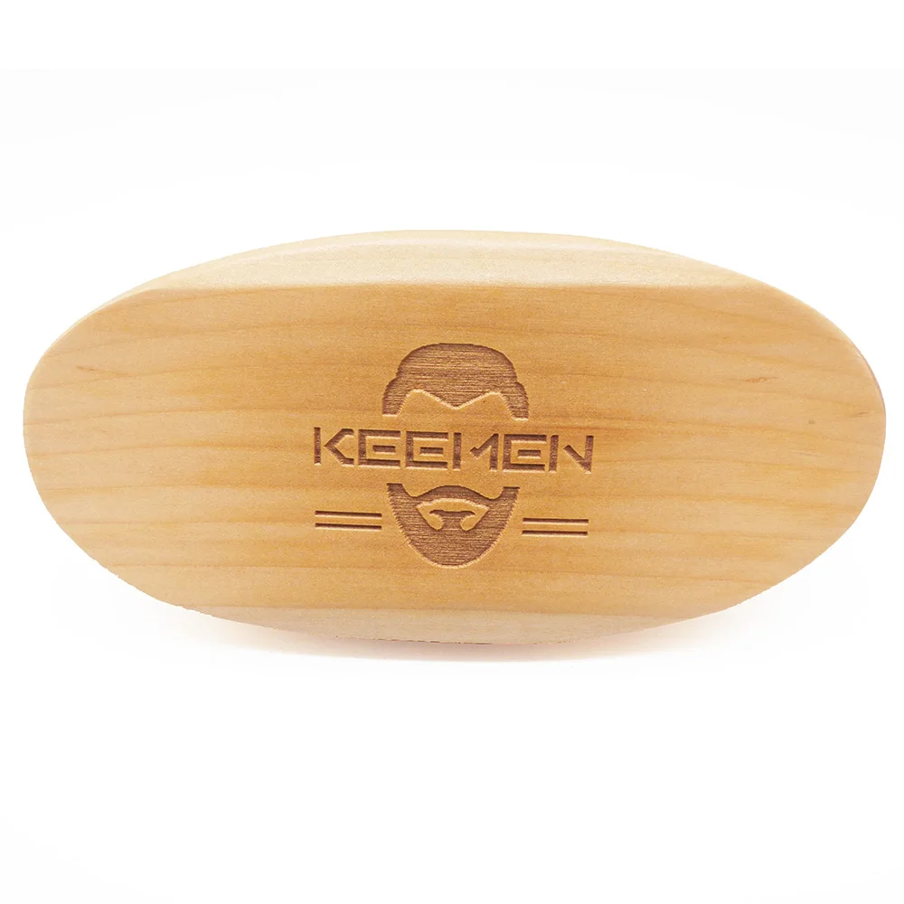 Щетка для бороды с щетиной кабана деревянная щетка гравировкой логотипа ухода за