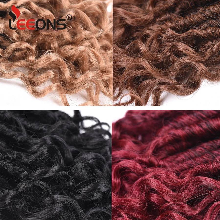 Leeons 1-10 шт. Оптовая богиня искусственная Locs вязаный крючком волосы 16 дюймов Kanekalon