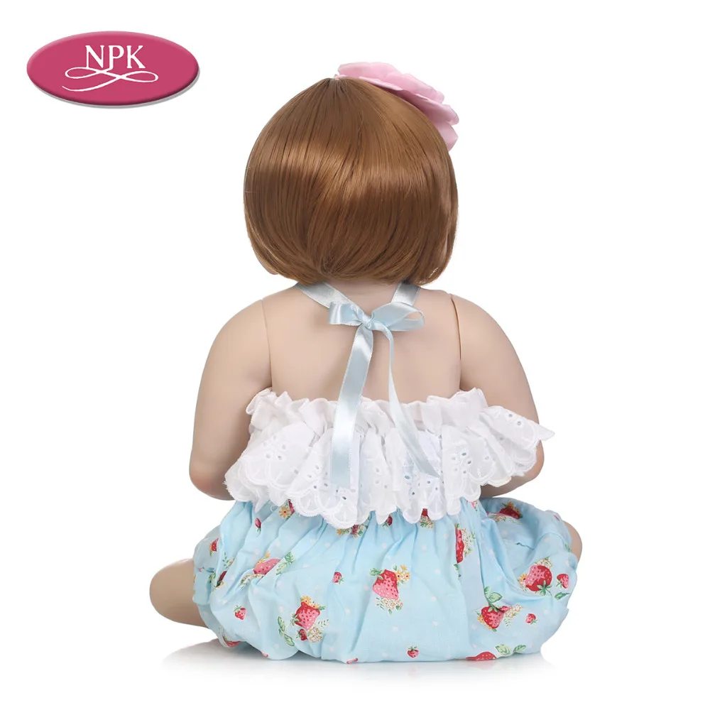 NPK 57 см кукла Bebe Reborn полностью силиконовая Baby Реалистичная Boneca Menina Игрушки для