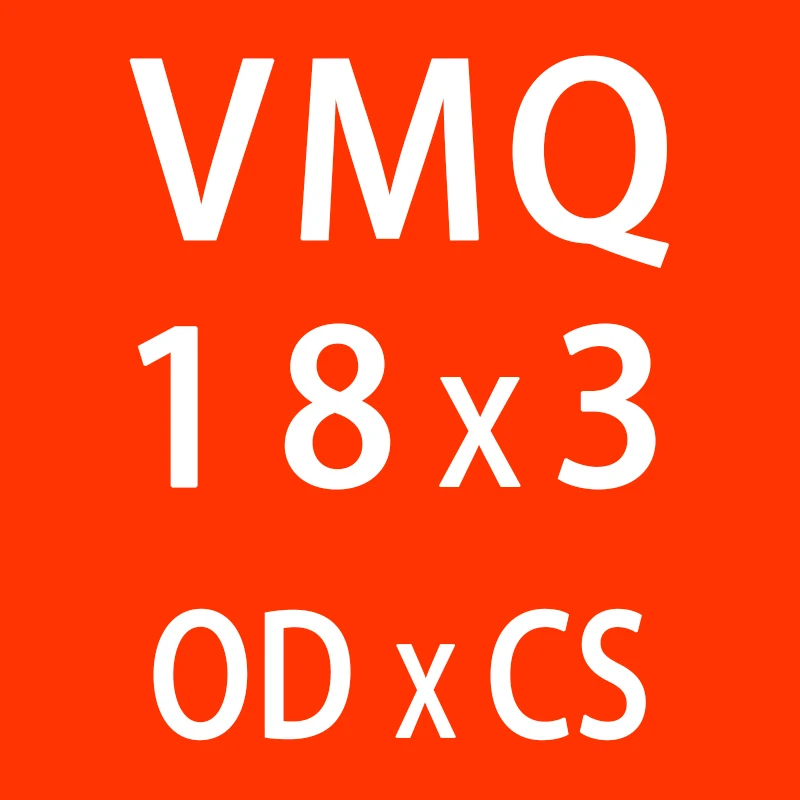10 шт./лот красный Силиконовое кольцо кремния/VMQ-хомут с круглым воротником для мальчиков и девочек 3 мм Толщина OD10/11/12/13/14/15/16/17/18/19/20*3 мм из фторированной резины кольцо уплотнения прокладки - Цвет: OD18mm