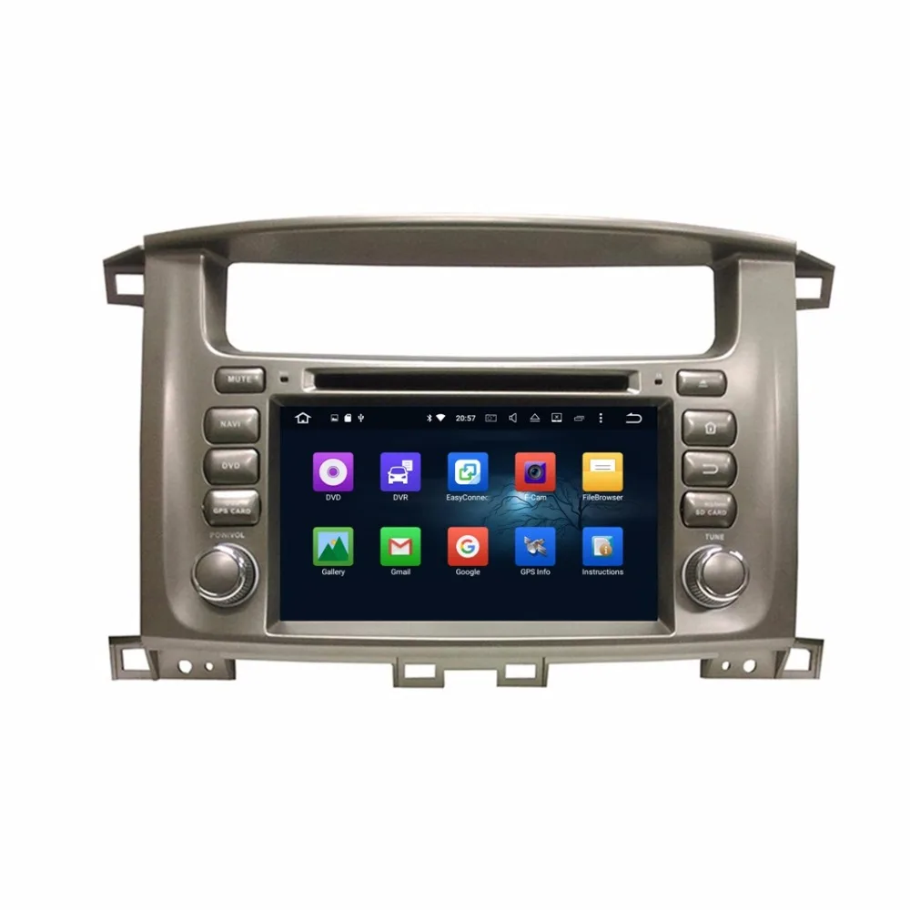 4 ГБ Оперативная память Octa Core 2 din 7 &quotAndroid 6 0 Car Audio DVD плеер для Toyota Lander Cruiser 100 с радио