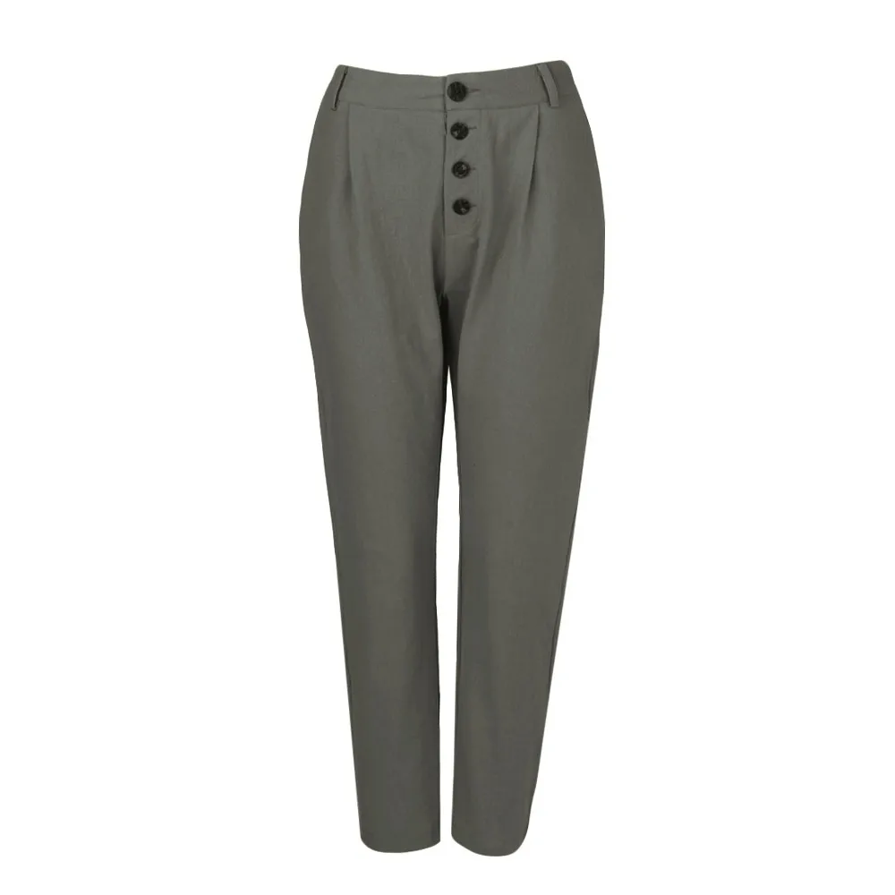 Telotuny women pants High Waist Solid Color pants women hip hop harem pants women Casual Pencil Pocket Trousers JL 24