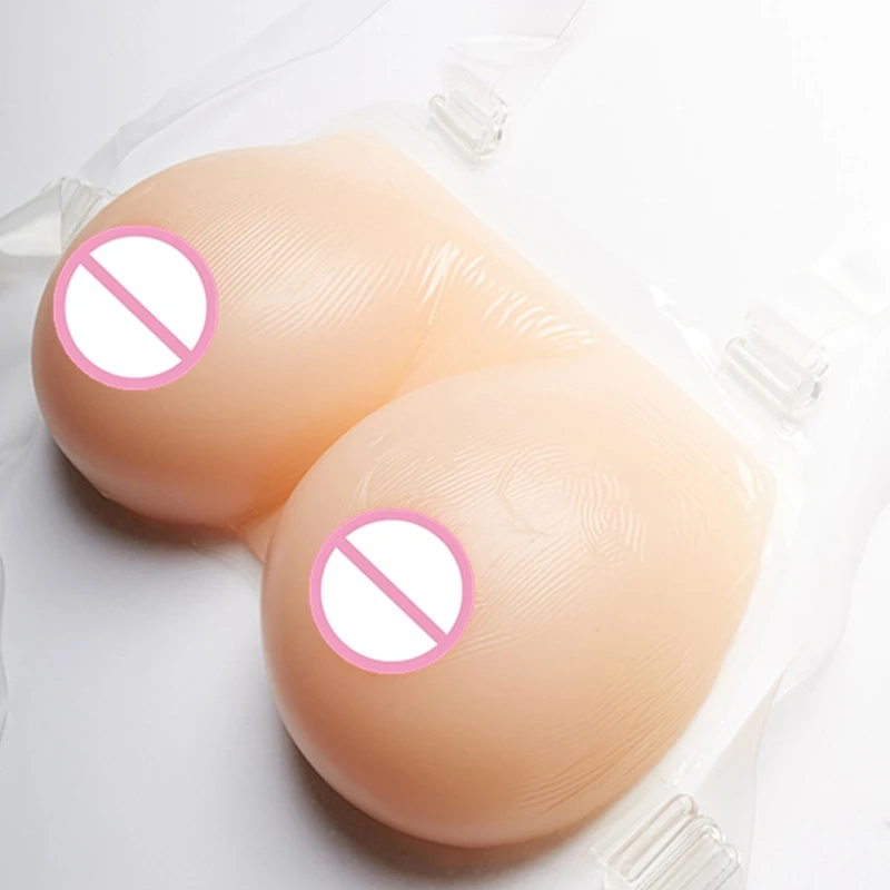 Conjoined Breast Forms 3200g/pair Drag Queen Transgender Realistic Artificial Silicone False Boobs |