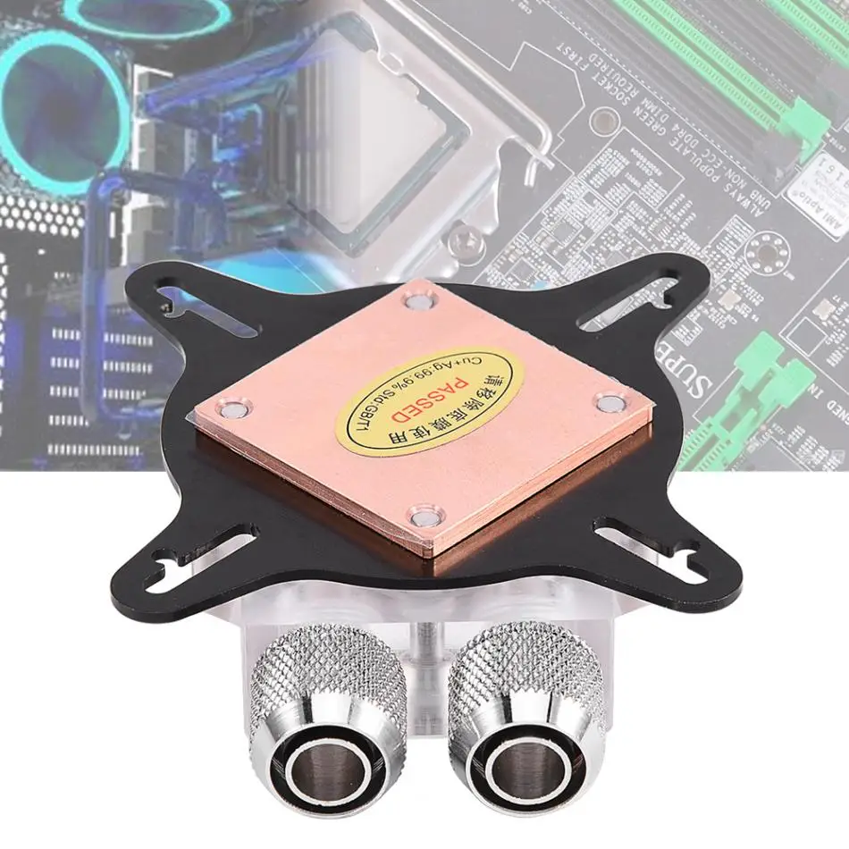 Компьютер GPU Охлаждающая вода блок кулер комплект красная медь база для