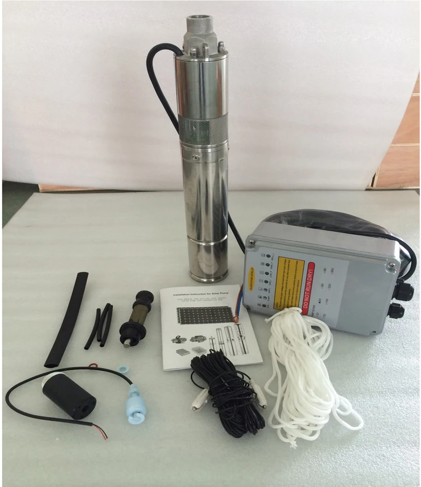 Durable High Efficiency 24v 270w 1500L/H Solar Well Screw Water Pump With MPPT Controller 3 Years Warranty 3SPST1.5/95-D24/270