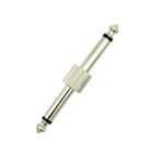 Гитарный коннектор педали для создания эффектов, штекер 6,35 мм, переходник для кабеля, металлический аудиоадаптер с гнездом 14 дюйма, аксессуары для педали